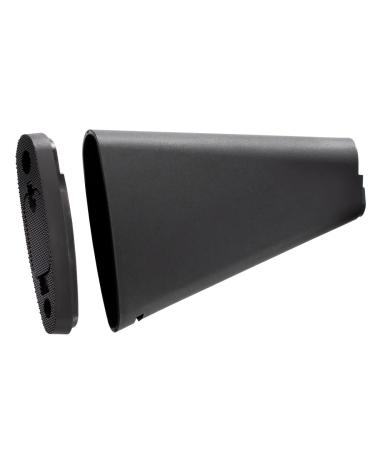 Lancer Tactical Stubby Fixed Stock for Airsoft M4/M16 Series Airsoft AEG (Color: Black)