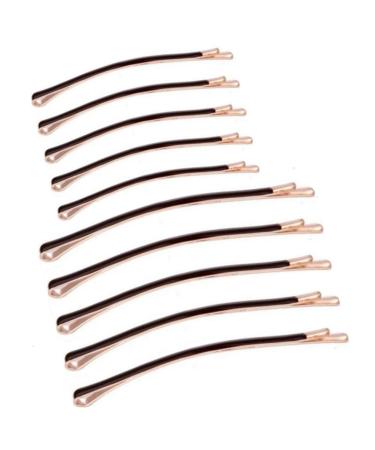 Jumbo Bobby Pins Metal Hair Pins Textention Hair Clips for Hair Decoration  10pcs (5 long and 5 short) (Brown) Brown (5 Large 5 Small)