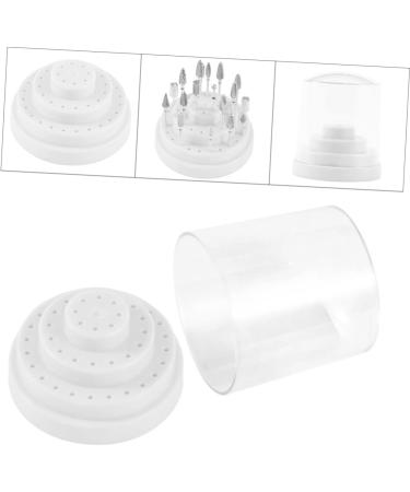 Healeved 1pc 48 Nail Bit Organizer Nail Bit Holder Stand Teeth Gems Kit Nail Drill Bits Holder Display Storage Container Nail Bit Stand Nail Display Stand White Manicure Grinding Head Size 1 White - Buy Online on SooperMarket.com