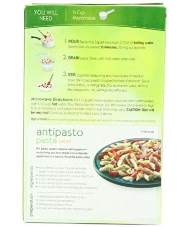 Betty Crocker Suddenly Pasta Salad Creamy Italian 8.3oz Boxes (Pack of 4) - Delicious Pasta Salad Mix - Buy Online on SooperMarket.com