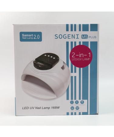 ANGNYA Nail Lamp 168W UV Light with 4 Timer Settings and Automatic Sensor - Professional Nail Dryer for Nail Art in White - Buy Online on SooperMarket.com