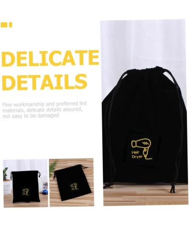 Healeved 3pcs Hair Dryer Storage Bag Black Bag Drawstring Bags Hair Dryer Supplies Shoe Cloth Bag - Buy Online on SooperMarket.com