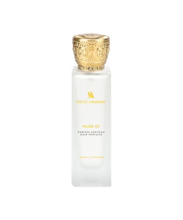 Swiss Arabian Musk 07 Hair Perfume for Women - Long Lasting Arabian Perfume for Women - Warm Amber Rose Vanilla Perfume for Hair - 1.7 oz
