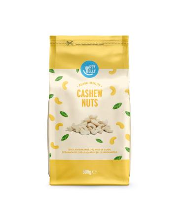 Amazon Brand - Happy Belly Whole Cashews 500 g 500 g (Pack of 1)