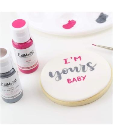 Sweet Sticks Metallic Gun Metal Grey - Edible Art Cake Paint 15ml - Buy Online on SooperMarket.com