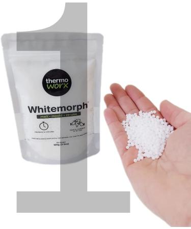 Thermoworx Whitemorph 2.2lb Hand Moldable Bioplastic - Melt, Mold, and Reuse - Buy Online on SooperMarket.com