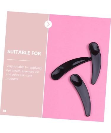 FRCOLOR Mask Spoons Cream Spoons Moisturising Eye Cream Spatula Measuring Spoon for Face Cream Mask Applicator Beauty Scoops for Face Eye Cream Pen Pack of 100 5.5x1.5cm Black - Buy Online on SooperMarket.com