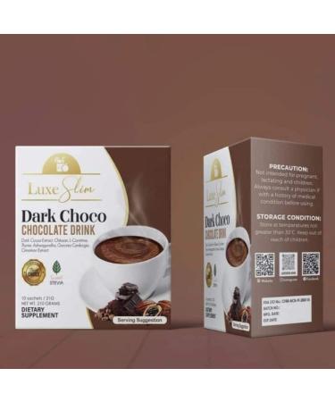 Luxe Slim Dark Choco Chocolate Drink 10 Sachets