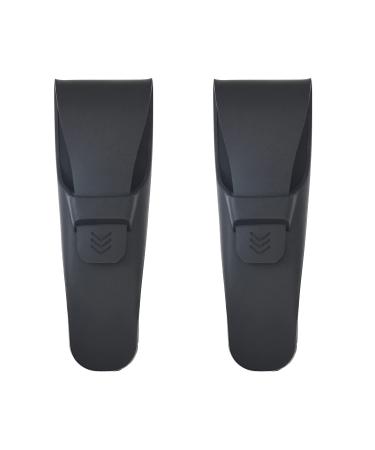 Casoter Razor Case Silicone Waterproof Soft Portable Manual Shaver Cover Travel 2 Pack Black