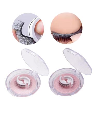 Buy Self Adhesive Waterproof Fake Eyelashes - Reusable Natural Fluffy Lashes (2 Pairs) - Shop Now - Buy Online on SooperMarket.com