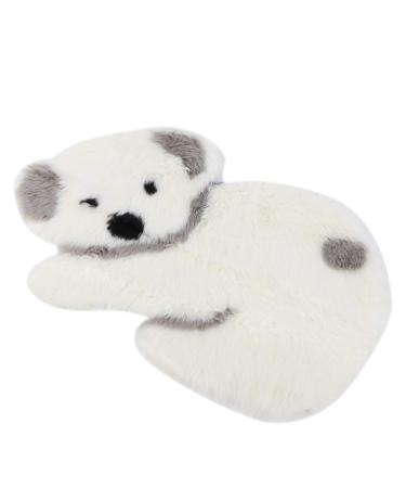 Pet Bed Soft Plush Comfortable 33.9x23.6x1.2in Pet Mattress for Puppy Cats for Four Seasons(Koala Dark Gray)