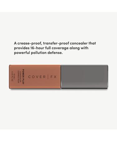Cover FX Power Play Concealer - P Deep 3, 16-Hour Full Coverage, Crease-Proof & Transfer-Proof Formula with Pollution Defense, 0.33 Fl Oz - Buy Online on SooperMarket.com