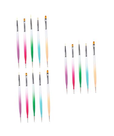 minkissy 3 Sets Nail Pen Manicure Abs Painting Pen
