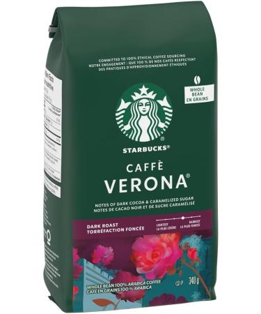 Starbucks Caff Verona Dark Roast Whole Bean Coffee 340g Bag (Pack of 6) Verona 340 g (Pack of 6) - Buy Online on SooperMarket.com