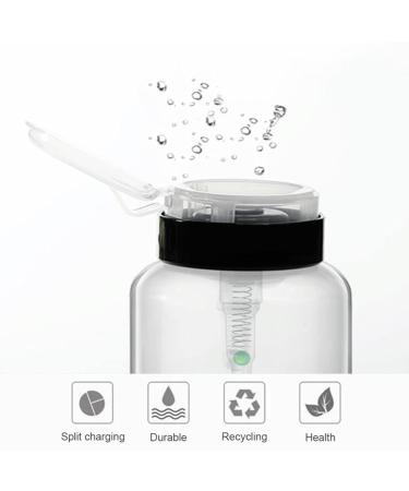 2 Pack 200ml Pump Dispenser - Nail Polish Remover Bottle for Nail Art Tool Set | Pum Pum Pum Pleple - Buy Online on SooperMarket.com