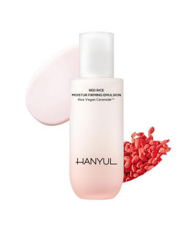 Hanyul Red Rice Moisture Firming Emulsion | Vegan Ceramide Lotion with Korean Rice for deep Hydration Vegan Collagen for firming Dermatologist-tested Korean Skin Care 4.23 fl.oz.