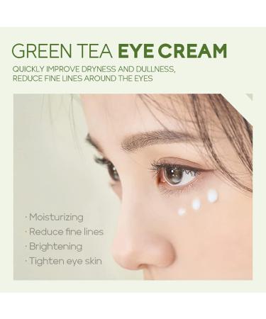 AKARY Green Tea Eye Care Cream - Eliminate Dark Circles & Eye Bags | Nourishing & Tightening Formula with Tea Leaf Extract - Buy Online on SooperMarket.com