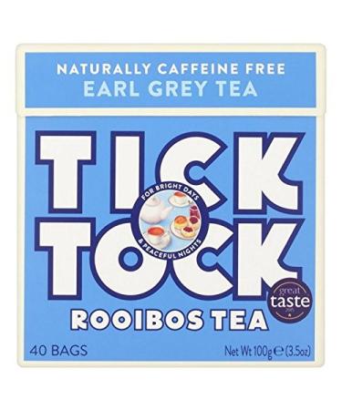 Tick Tock Rooibos Earl Grey 40 per Pack (Pack of 2)