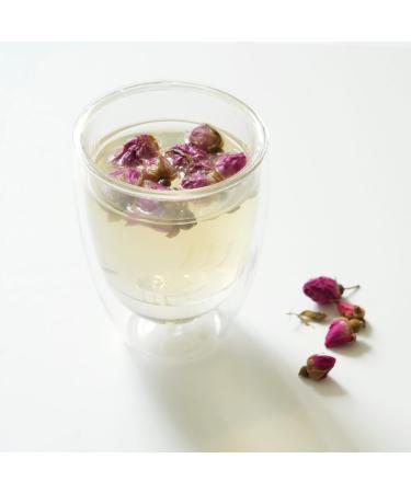 Dried Rose Bud Tea - 100g Edible Loose Leaf Herbal Tea - Culinary Grade Rose Buds - Buy Online on SooperMarket.com