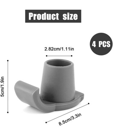 Knadgbft Walker Ski Glides 4 Pieces Heavy Duty Walker Glides Walker Feet Replacement Spare Parts Accessories Walker Glide Skis for 1 1/8 Inch Tubes Tool - Buy Online on SooperMarket.com