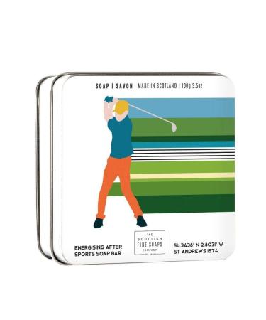 Golf Themed 100g Tinned Soap Bar by Scottish Fine Soaps