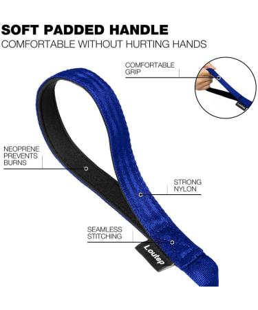 Buy Loutep Nylon Dog Towline Leash - 3m 5m 10m 15m 20m Options with Padded Handle - Strong & Durable - Blue - Buy Online on SooperMarket.com