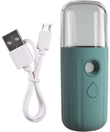 Mini Facial Mister Handheld Face Mist Sprayer Moisturizing USB Recharging Skin Hydration Tool 30ml Green Handy Moisturizing Sprayer - Buy Online on SooperMarket.com