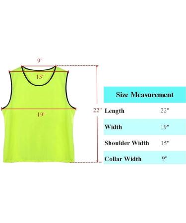 DreamHigh DH Soccer Sports Team Youth Practice Pinnies Training Vests 12-Pack - Sky Blue - Buy Online on SooperMarket.com