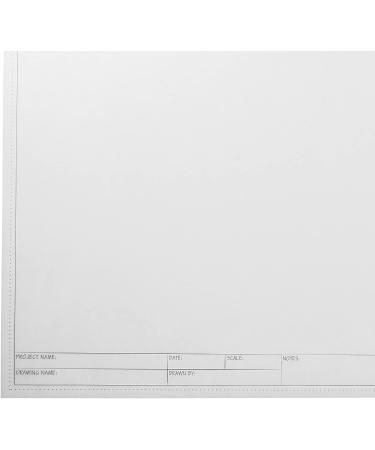 Translucent Architectural Vellum Paper  Drafting Sheets 11x17 with Engineer Title Block (20 Pieces) - Buy Online on SooperMarket.com
