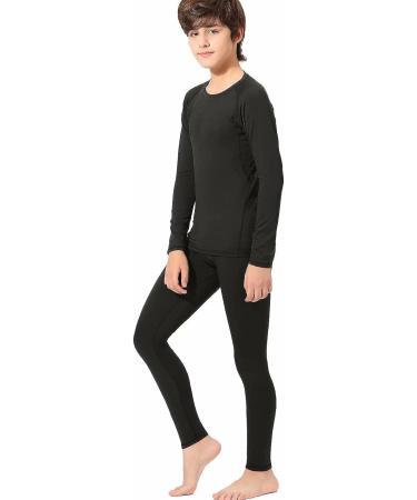 X-Large Youth Boys' Thermal Compression Set | Fleece Lined Base Layer Shirts and Pants for Big Kids - Buy Online on SooperMarket.com