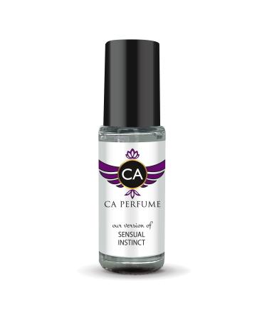 CA Perfume Impression of Sensual Instinct For Women & Men Replica Fragrance Body Oil Dupes Alcohol-Free Aromatherapy Sample Travel Size Concentrated Long Lasting Attar Roll-On 0.14 Fl Oz/4ml-X1