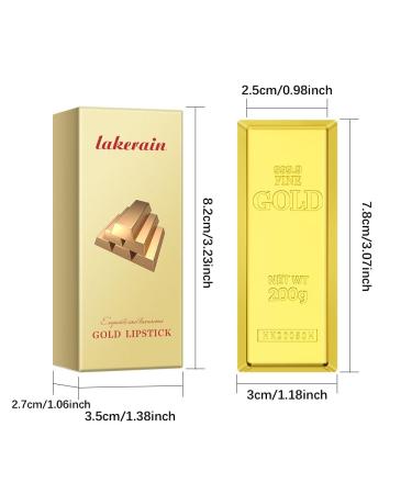 Gold Velvet Nude Red Pink Lipstick – Long-Lasting Waterproof Non-Smudge Lip Tint for Women | High Pigment Matte Lip Gloss - Buy Online on SooperMarket.com