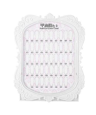 48 Colors Nail Polish Color Chart - Nail Gel Display & Manicure Tools for Perfect Nail Art | International Shipping Available - Buy Online on SooperMarket.com