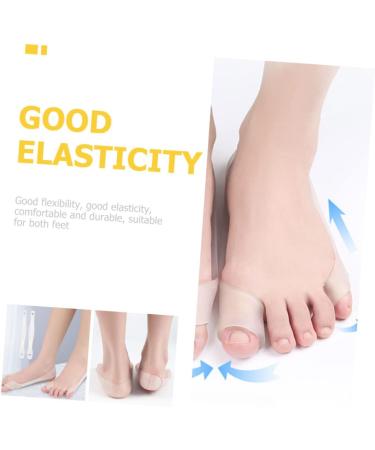 4pcs Big Toe Splitter Tools for Hallux Valgus - Foot Care Kit for Crooked Toe Alignment & Pain Relief - Transparent, 23.5x2.3cm - Buy Online on SooperMarket.com
