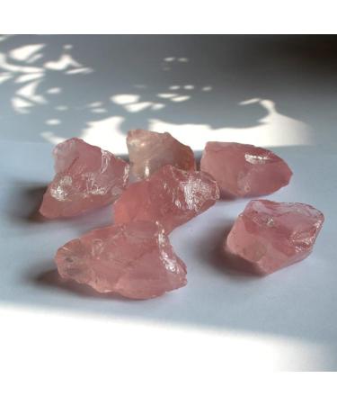 1pcs Natural Raw Pink Rose Quartz Crystal Rough Stone Specimen Crystal Love Natural Stones and Minerals Fish Tank Stone (Size : 30-40g) - Buy Online on SooperMarket.com
