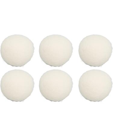 Fabric Softener Ball Skin Friendly 6 Pieces Static Reduction Safe Reusable Wool Drying Balls Bag Packed for Clothes (6cm) - Buy Online on SooperMarket.com