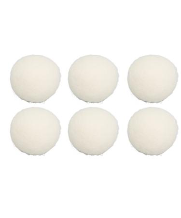 Wool Drying Balls 6Pcs Household Lightweight Portable Wool Drying Balls Reusable Skin Friendly Static Reduction Time Saving Fabric Softener Ball for Clothes Laundry (6cm)