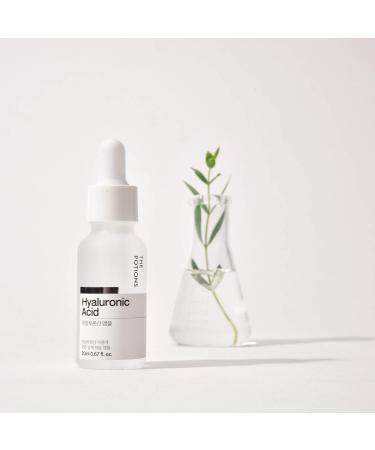 Potions Hyaluronic Acid Ampoule for Face - Hydrating Anti-Aging Moisturizer | Korean Skincare, Cruelty-Free, Hypoallergenic - 20ml - Buy Online on SooperMarket.com