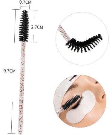 CIMAXIC 100pcs eyelash mascara lash applicator eyelash makeup brush eyebrow comb Cosmetic bag spiral Miss Size 1 Pink - Buy Online on SooperMarket.com