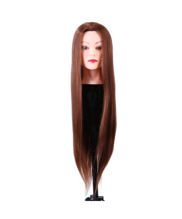 Cikonielf Hair training head |Synthetic fiber |Synthetic fiber |Suitable for practicing web design and coloring |Can be washed with shampoo