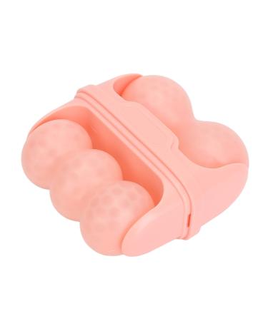 Eis facial scooter portable 2-in-1 roll massage device for relieving sore muscles and migraines in swollen eyes Double W-shaped ice wheel (pink)