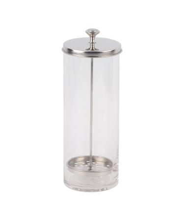 2 Types Disinfection Jar Glass Sterilization Container Sanitizer Glass Manicure Tools for Salon Hairdresser(9 inches)