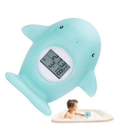 Baby Bath Tub Thermometer - Floating Bathing Toy with Room Temperature Display - Fun Whale Design - Ideal Gift for Newborns and Mothers - Buy Online on SooperMarket.com