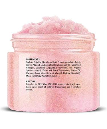 Himalayan Salt Body Scrub with Collagen and Stem Cells 12 oz - Exfoliating Salt Scrub for Cellulite, Acne Scars, Wrinkles - Deep Cleansing and Moisturizing Formula - Buy Online on SooperMarket.com