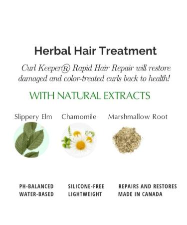 Curl Keeper Rapid Hair Repair 4oz/180ml - Herbal Treatment for Damaged and Colour-Treated Curls - Buy Online on SooperMarket.com