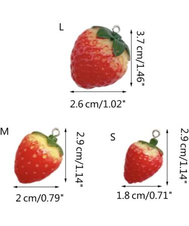Delicate Resin Strawberry Earrings Simulation Fruit Earwears for Any Occasion - Buy Online on SooperMarket.com