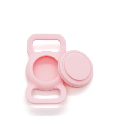 For Airtag dog collar holder for Apple Airtag Dog Tracker GPS Tracking Accessories Anti-Lost Protective cover silicone Air Tag Catushage Band Dog Airtag holder for pets cat dog hall straps pink pink