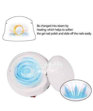 Electric Gel Remover Machine | Nail Polish Steam off for Soften Dip UV Gel & Acrylic | Manicure Removal Steamer - Buy Online on SooperMarket.com