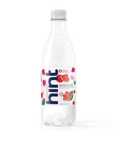 Hint Sparkling Water Watermelon (Pack of 12), 16.9 Ounce Bottles, Unsweetened Watermelon-Infused Sparkling Water, Zero Sugar, Zero Calories, Zero Sweeteners, Zero Artificial Flavors