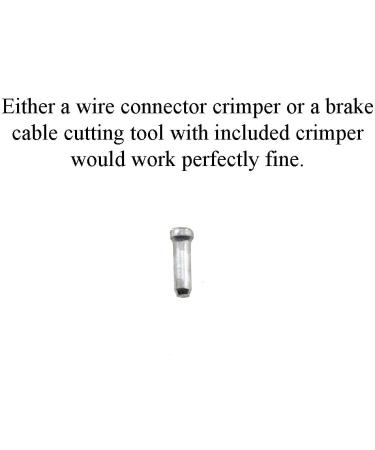 Yadaland 11.8mm Aluminum Bicycle Cable End Caps - 100 Pieces for Mountain and Road Bike Brake Tips Shifter - Buy Online on SooperMarket.com